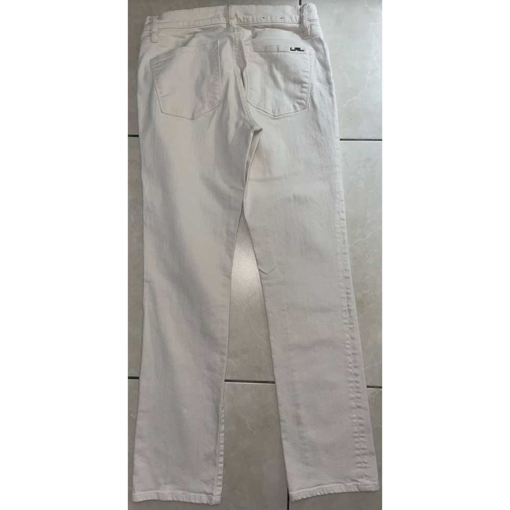 Off White Straight Leg Denim Jeans - Picture 7 of 10